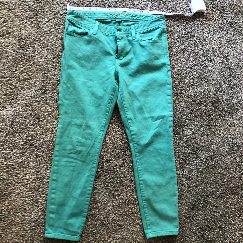 Banana Republic Teal Skinny Jeans Size 28P
